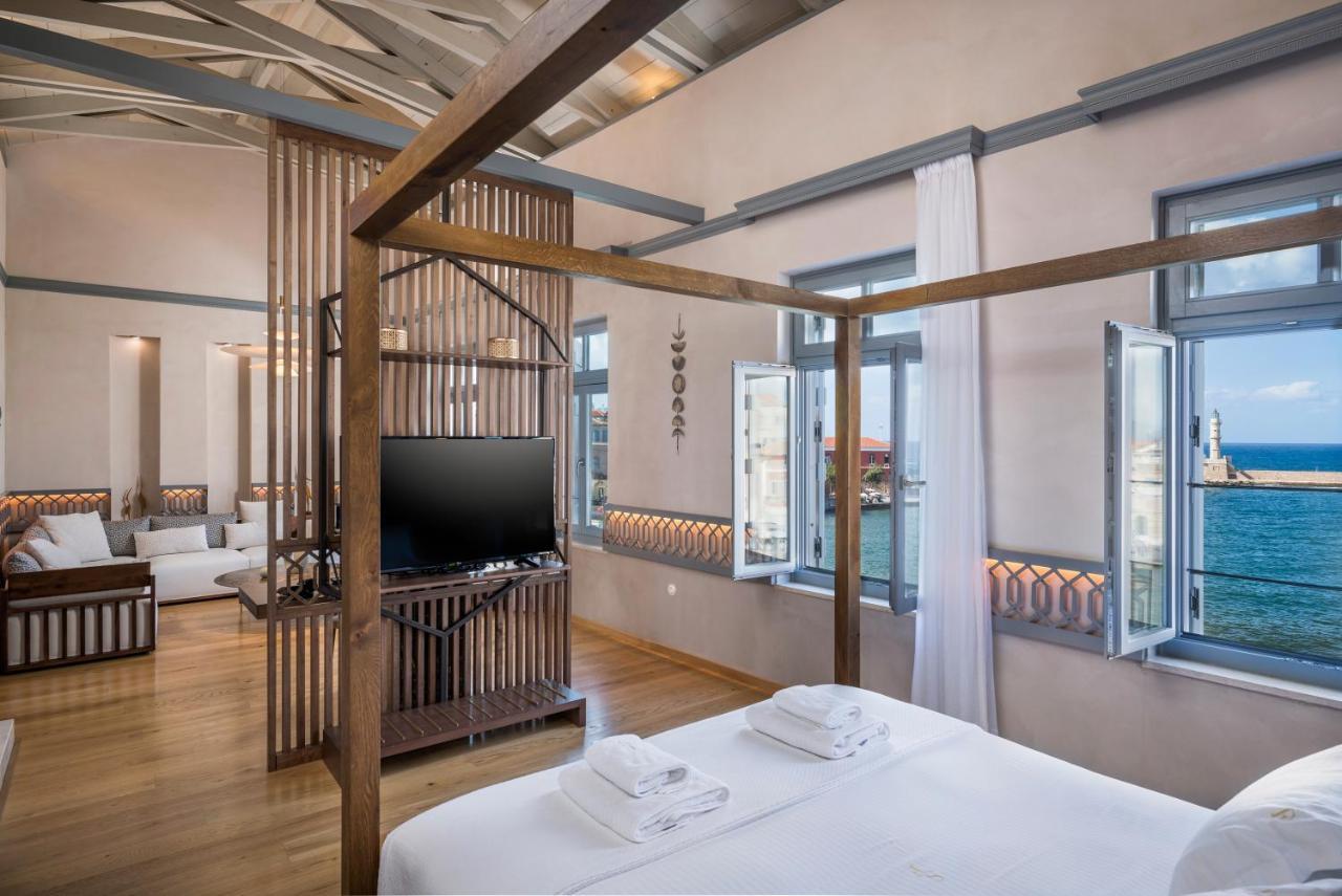 Scala De Faro Hotel Hriszí Aktí Haniá Kültér fotó