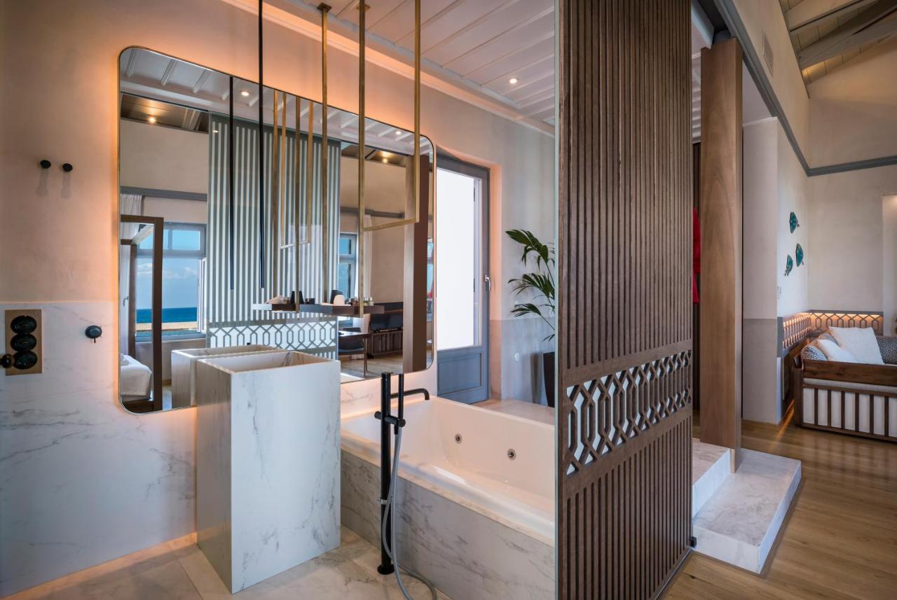 Scala De Faro Hotel Hriszí Aktí Haniá Kültér fotó