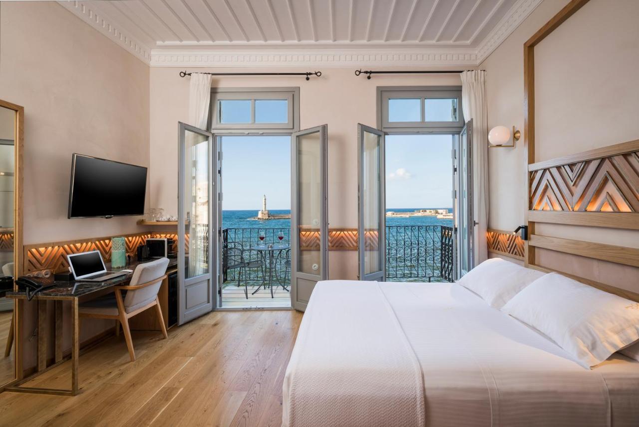 Scala De Faro Hotel Hriszí Aktí Haniá Kültér fotó