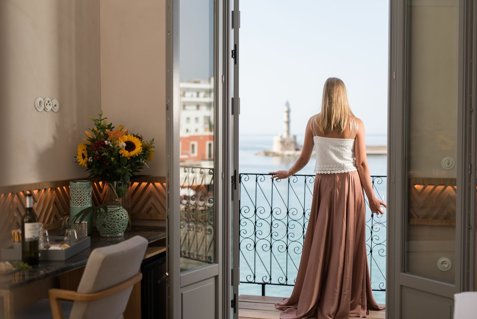 Scala De Faro Hotel Hriszí Aktí Haniá Kültér fotó