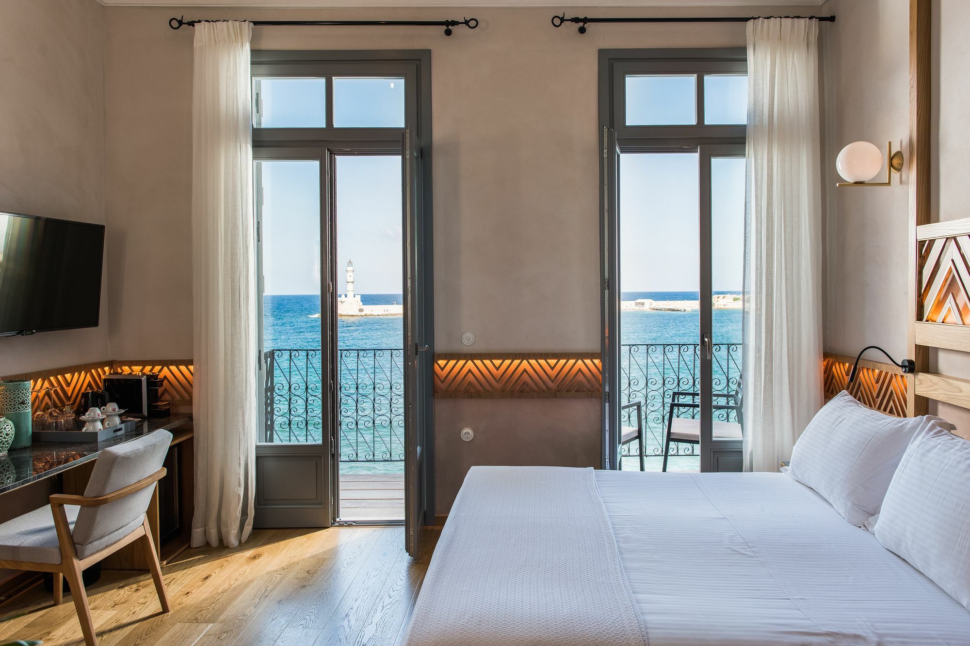 Scala De Faro Hotel Hriszí Aktí Haniá Kültér fotó